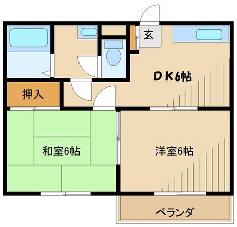 ダイヤハイツ西門の物件間取画像